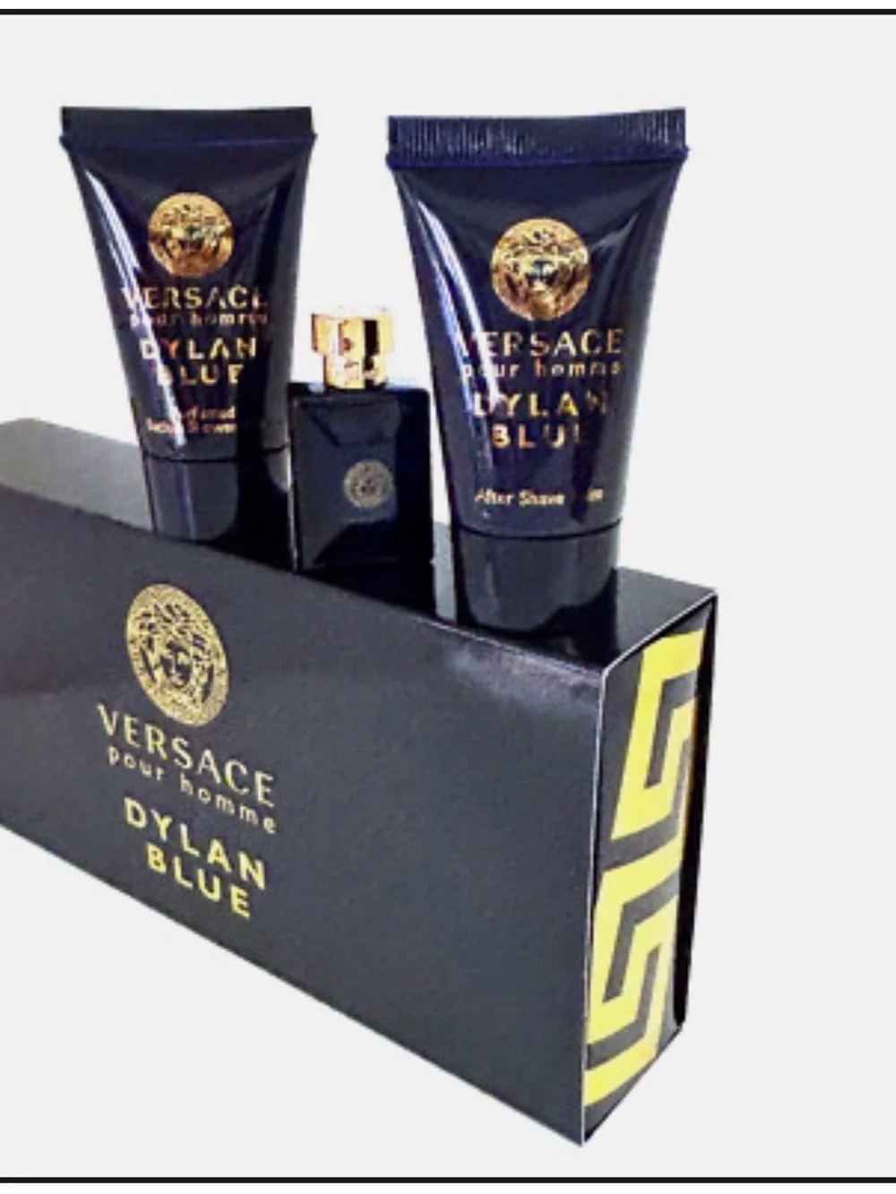 Versace Dylan Blue Men’s Grooming Trio - Black & Gold